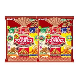  [해외직구] 긴비스 미니 아스파라거스 비스킷 모음 27입 657g 2팩 GINBIS MINI ASPARAGUS BISCUITS ASSORT 27PC