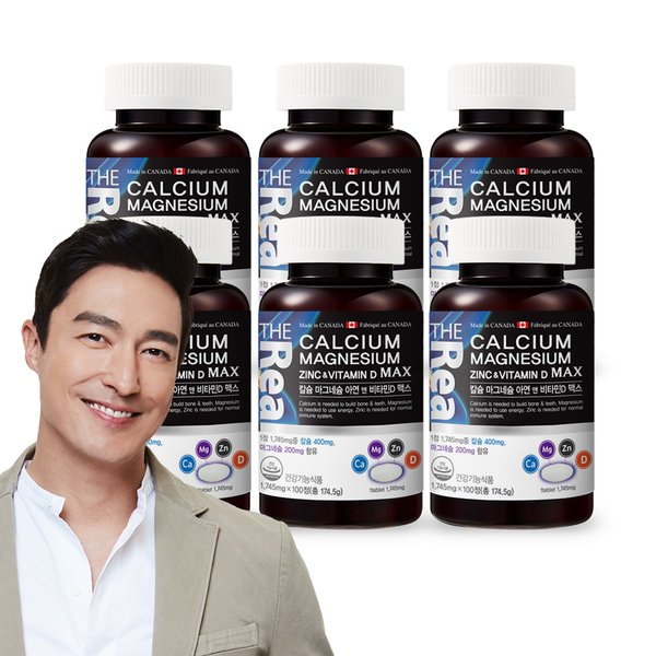 칼슘 마그네슘 아연 앤 비타민D 맥스 [1,745mg x 100정] x 6박스