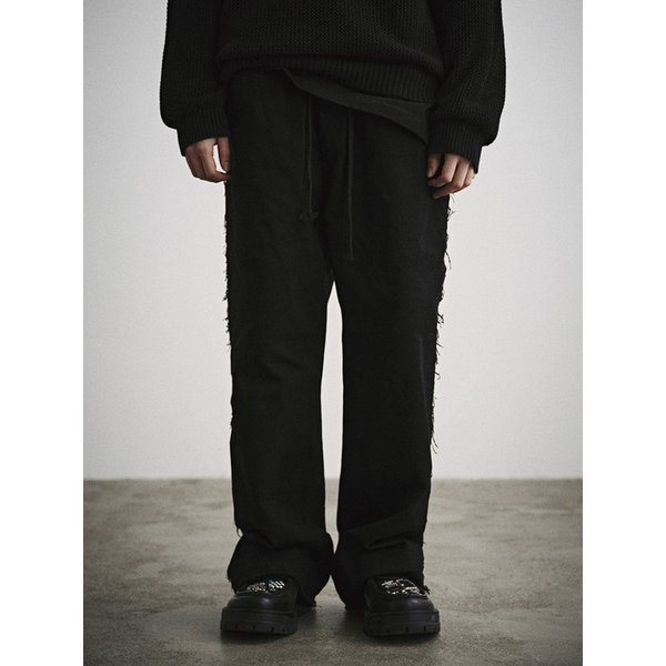 SPLIT-SIDE RELAXED DUAL PANTS_BK