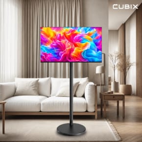 무빙큐빅스 삼탠바이미 24인치 QLED FHD 블랙에디션 이동식 스마트 TV 스탠바이미 중소바이미 X2