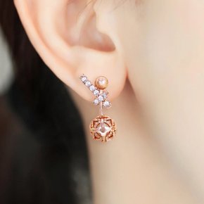 14k 스노우볼 귀걸이 [주문제작]