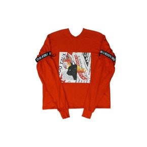 19S/S RED FIRE&CAT GRAPHIC T-SHIRTS