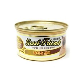반려동물간식 굿프랜드 캣 참치 연어 캔 85g