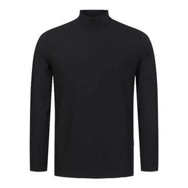 세인트앤드류스 (24 S/S)남성 스트라이프 로고 모크넥 긴팔 티셔츠 (811D1TI003BK)