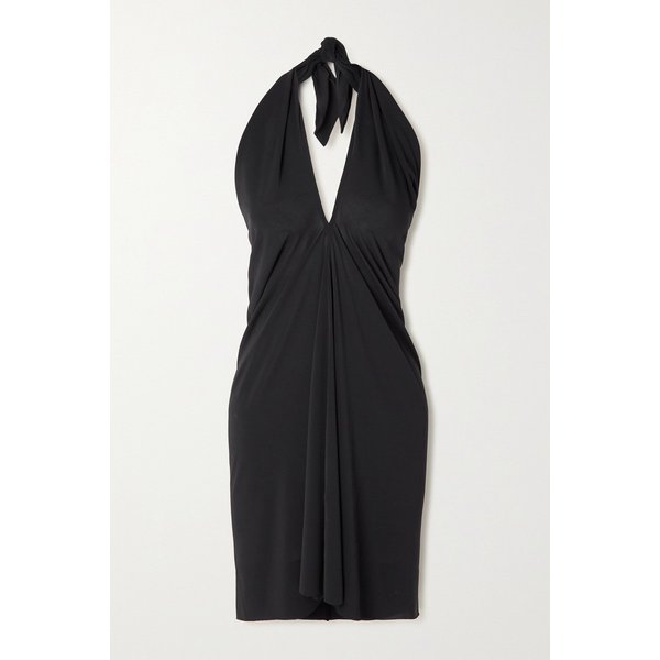 에레스 Mimi Convertible Stretch-jersey Halterneck Dress 블랙 38063312420482493