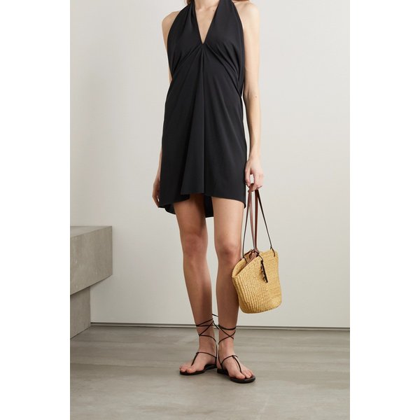 에레스 Mimi Convertible Stretch-jersey Halterneck Dress 블랙 38063312420482493