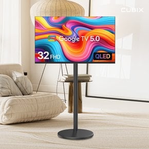 무빙큐빅스 블랙에디션 32인치 FHD QLED 삼탠바이미 X2시리즈 셋트 이동식 스마트TV 스탠바이미