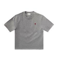 아미 스몰하트 로고 박시 핏 반팔 그레이 BFUTS005 726 055