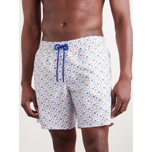 빌보콰 무레아 스트레이트 레그 미드 렝스 프린트 스윔 쇼츠 46376663163072945