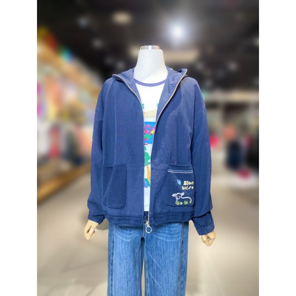 [여주점] 메쉬 포켓 자수 후드 점퍼 (BAJP61531)