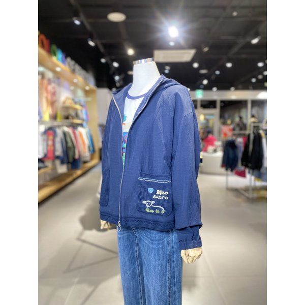 [여주점] 메쉬 포켓 자수 후드 점퍼 (BAJP61531)