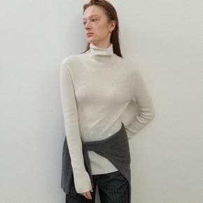 나인 ESSENTIAL CASHMERE UNBAL HIGH NECK KNIT T6980SG