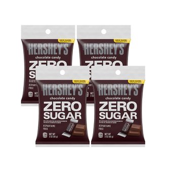  Hershey4X  허쉬  무설탕  초콜릿  캔디바  파티  간식  개별  포장  85g