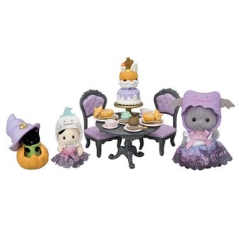  [ ST 3 Sylvanian Families EPOCH 실바니아 패밀리 시즈널 두근두근 헨신 할로윈 파티 세트]