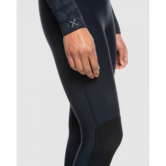 이스퀘어 4377185 Roxy 4/3mm Swell Series 2022 Back Zip Wetsuit For Women - BLACK