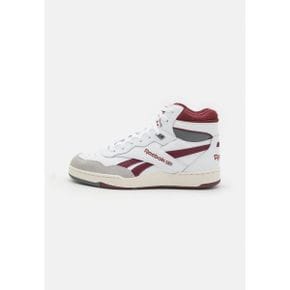 3703346 Reebok BB 4000 II MID UNI - Trainers footwear white/classic maroon/pure grey