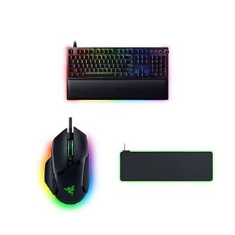  미국 레이저 헌츠맨 Razer Huntsman V2 Analog Gaming Keyboard Classic 블랙 Basilisk V3 Custo