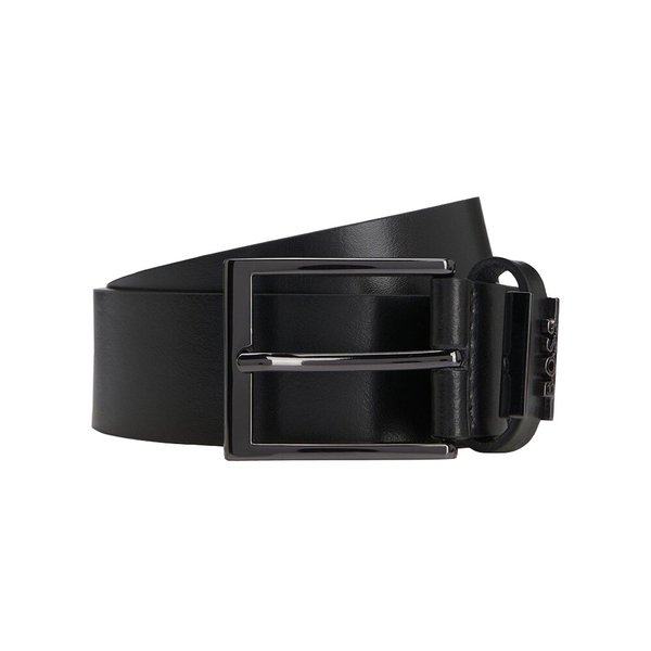 휴고보스 남성 가죽벨트 건메탈 버클 블랙 2026SS