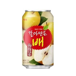 해태 갈아만든 배 340ml X 24캔(1박스) 과즙 쥬스 음료수 캔음료