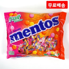 멘토스 프루티 810g X 1 대용량 개별포장 미니캔디 간식 과자