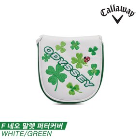 [캘러웨이코리아정품]2023 캘러웨이 F 네오 말렛 스프링(F NEO MALLET SPRING) 퍼터 헤드커버[화이트/그린][남성용][말렛형]