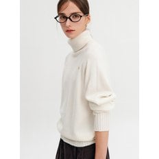 로모 터틀넥 울 니트_아이보리 / LOMO TURTLENECK WOOL KNIT_IVORY