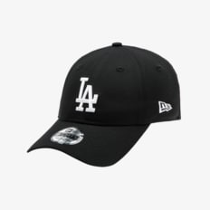 [키즈] MLB LA 다저스 화이트 온 블랙 언스트럭쳐 볼캡 블랙 14666484