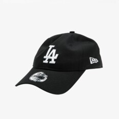 [키즈] MLB LA 다저스 화이트 온 블랙 언스트럭쳐 볼캡 블랙 14666484