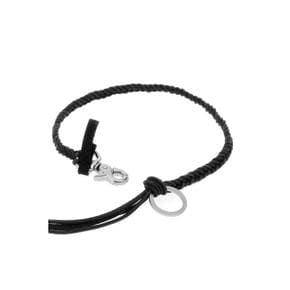 블랙 가죽 라돈 목걸이 A2268LBL BLACKLEATHER