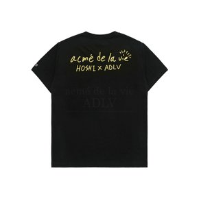 HOSHI X ADLV TIGER SKETCH SHORT SLEEVE T-SHIRT 호시XADLV 타이거스케치  반팔티셔츠블랙