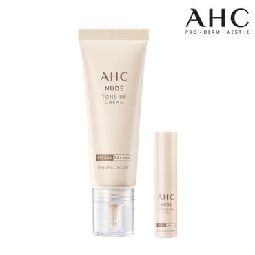 AHC [NEW]누드톤업크림 내추럴 글로우 40ml+누드스틱3.5g