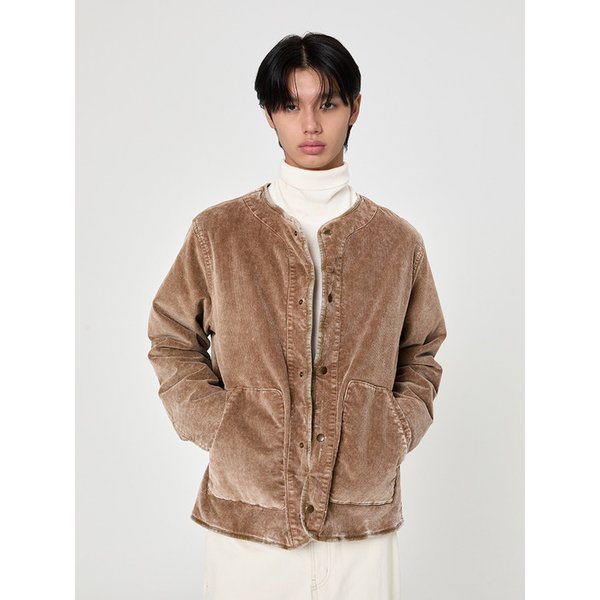 가먼트다잉 코듀로이 패딩 자켓 Khaki Brown