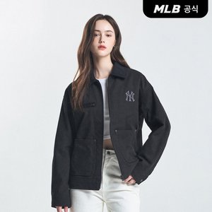 MLB [코리아공식] 베이직 카라 워크자켓 NY (Black)