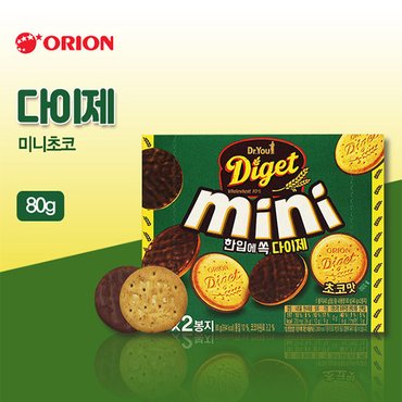 오리온 다이제 미니 초코(80g)