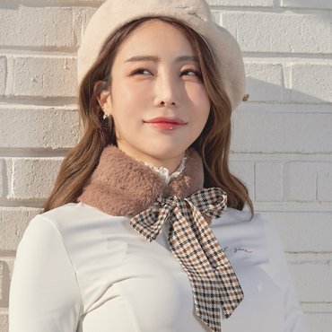 제이제인 퍼 머플러 (Brown)