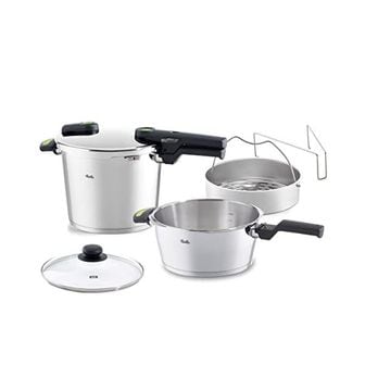  독일 휘슬러 압력밥솥 Fissler Vitaquick Green Pressure Cooker Set 5 Pieces 6 Litres Diamete