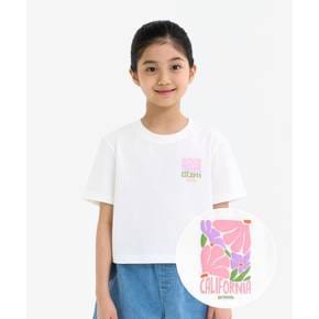 [본사]여아 세미크롭 반팔티 (화이트) OD252ISS72_WHT