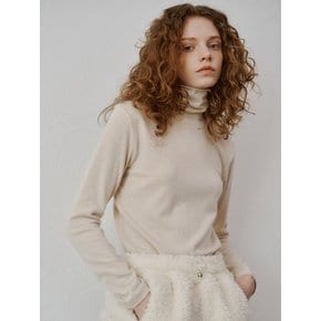 Basic turtle neck T-shirts (Mocha)