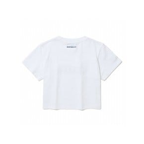 SIMPLE LOGO WOMEN CROP S/S T-SHIRTS 화이트