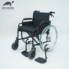 LH-K2 휠체어 드럼디스크 자전거용 브레이크 탑재 수동 접이식 양측개폐 탈부착발판