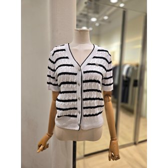 플라스틱아일랜드 [부산점] 스트라이프 꽈배기 가디건 (PR2KG00401)