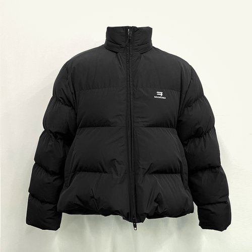 (A/S보장)선물포장 발렌시아가 C컬 숏 패딩 블랙 C-Shape Puffer 769407