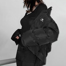 (A/S보장)선물포장 발렌시아가 C컬 숏 패딩 블랙 C-Shape Puffer 769407