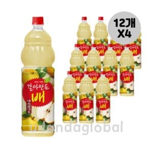 해태 갈아만든 배 주스 음료 대용량 1.5L 12개 4세트