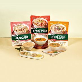 대상웰라이프 뉴케어 당플랜 삼계 오곡죽 6봉지(죽 300g x 12개 + 참기름 2g x 12..[34484726]