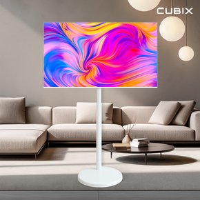 무빙큐빅스 삼탠바이미 40인치 FHD QLED 화이트에디션 스마트 TV 이동식  X1 셋트 삼텐바이미