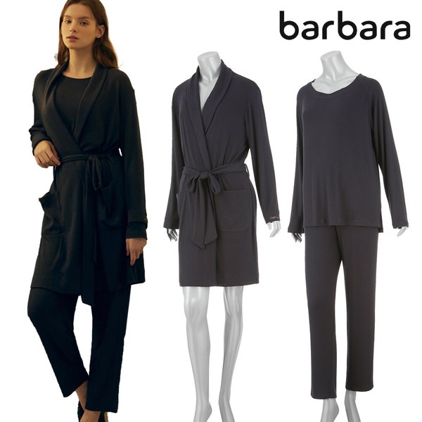 [무료배송]바바라 GE001 여성 네이비 가운1벌+ 이지웨어 1벌