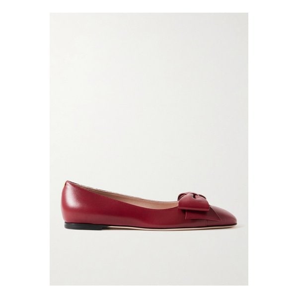 보와우 가죽 발레리나 플랫 레드 46376663162845047