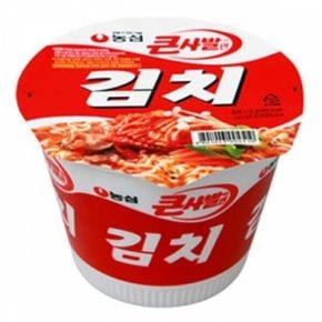 농심 김치 큰사발 112gx12컵 라면 가정용라면 컵라면 상비용라면