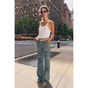 ZARA 자라 우먼 스플릿 스웨이드 쉘 버클 벨트 에크루 1736046712 1736046 1236597